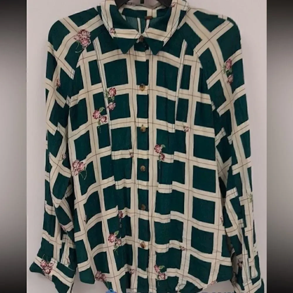 Free People Window to my heart blouse